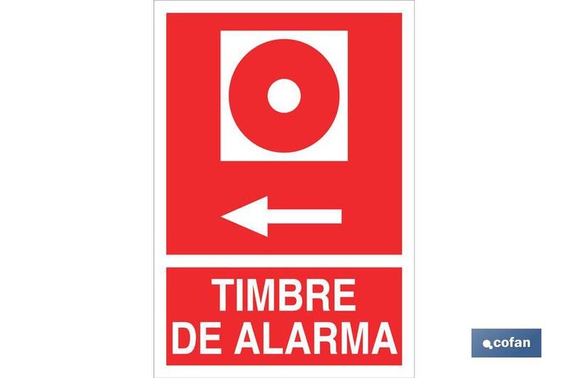 Señal luminiscente de socorro, timbre de alarma a la izquierda, Referencia SO21LU