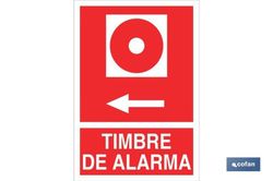 Señal luminiscente de socorro, timbre de alarma a la izquierda, Referencia SO21LU