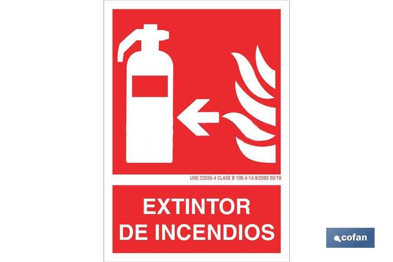 Extintor De Incendios Señal Luminiscente, Referencia SO02LU