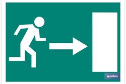 Salida Emergencia "Derecha". Referencia EV08LU...........