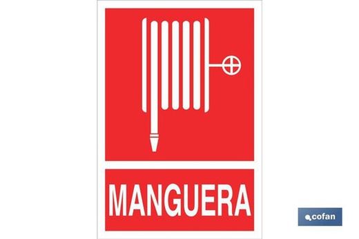 Mangueras De Compresor Señal de Socorro Manguera. Pictograma + Texto Luminiscente y Adhesiva