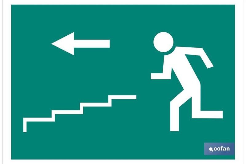 Salida Escalera Izquierda "Bajada". Referencia EV07LU... 148 X 210 Mm