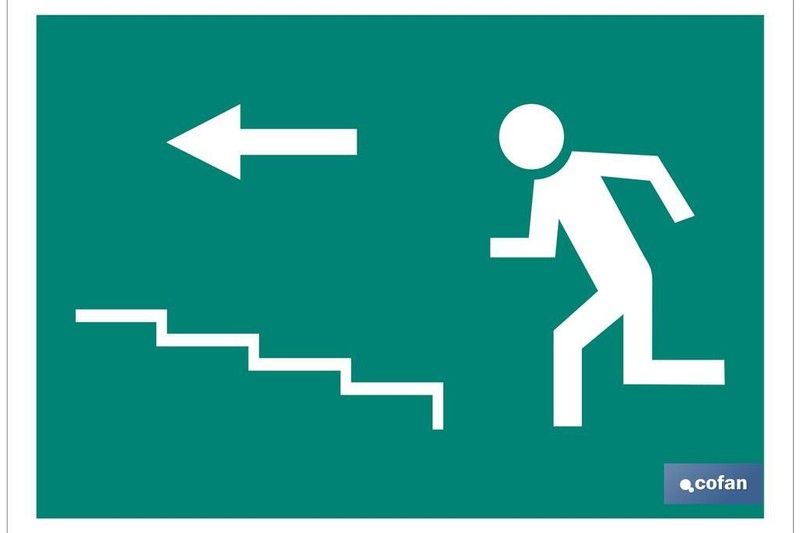 Salida Escalera Izquierda "Subida". Referencia EV05LU..... 148 X 210 Mm