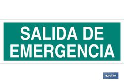 Señal "Salida" 400x100mm
