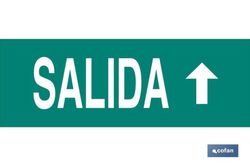 Señal "Salida" Arriba 400x100mm.