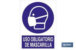 Uso Obligatorio De Mascarilla Señal Poliestireno