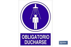 Obligatorio Ducharse Señal Poliestireno