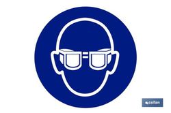 Obligatorio Uso De Gafas Señal Poliestireno