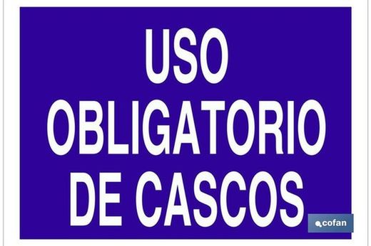 Uso Obligatorio De Cascos Señal Poliestireno