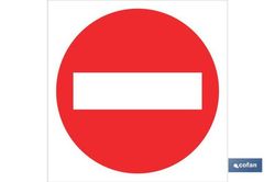 Prohibido Paso  Señal Poliestireno