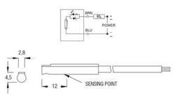 Sensor Magnetico Reed 5-120v Ac/Dc 2 metros, Referecia DC01