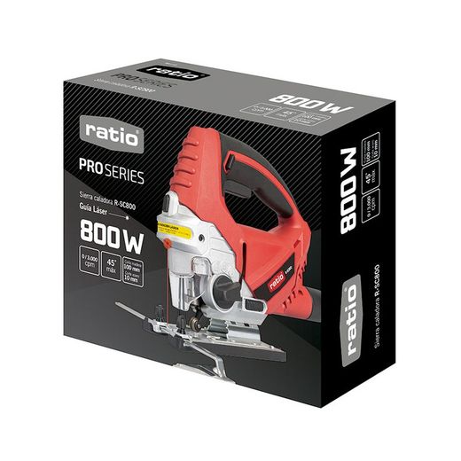 Sierra caladora RATIO ProSeries R-SC800 Pendular de 3 posiciones. Ref. 7994X423
