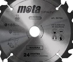 Sierra Circular De Widia 115mm X Eje 22.2 Mm 40 Dientes Clp18 Sc140-P, Para Cortar Madera Con Radial