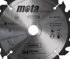 Sierra Circular De Widia 115mm X Eje 22.2 Mm 40 Dientes Clp18 Sc140-P, Para Cortar Madera Con Radial