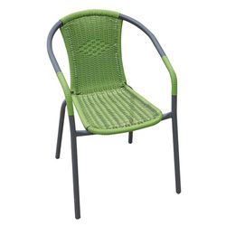 Silla jardín Basic marrón . Azul y verde . Apilable Ref. 8704N85-8704N173-8704N174