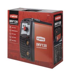 Soldador de arco RATIO Inverter INV-130 A Compacto, ligero, resistente y de bajo consumo eléctrico. Ref. 618XIN130