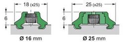 Soporte De Los Sensores Magneticos Para Cilindros Sin Vastago - Diametros 16-25, Referencia DSTR
