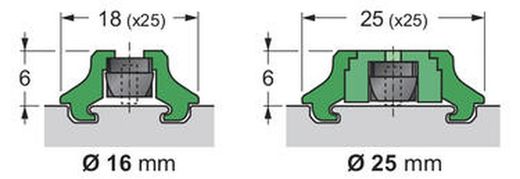 Soporte De Los Sensores Magneticos Para Cilindros Sin Vastago - Diametros 16-25, Referencia DSTR