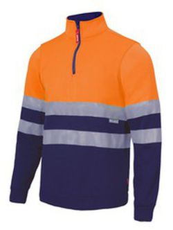 Sudadera Bicolor Con Cremallera Alta Visibilidad Ref. 305701