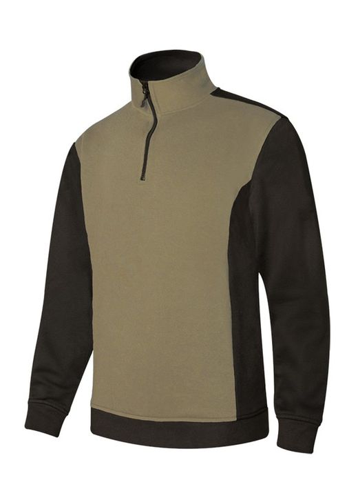 Sudadera Bicolor Con Media Cremallera Referencia 105703