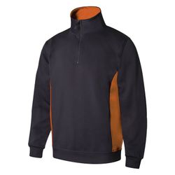 Sudadera Bicolor Con Media Cremallera Referencia 105704