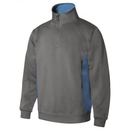 Sudadera Bicolor Con Media Cremallera Referencia 105704