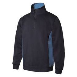 Sudadera Bicolor Con Media Cremallera Referencia 105704
