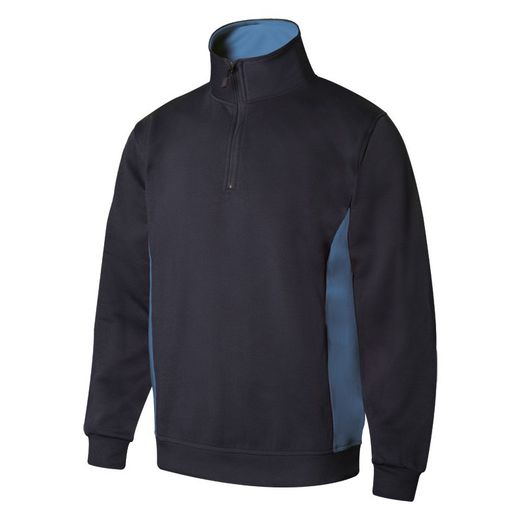 Sudadera Bicolor Con Media Cremallera Referencia 105704
