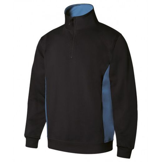 Sudadera Bicolor Con Media Cremallera Referencia 105704