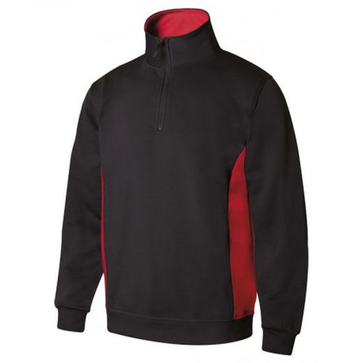 Sudadera Bicolor Con Media Cremallera Referencia 105704