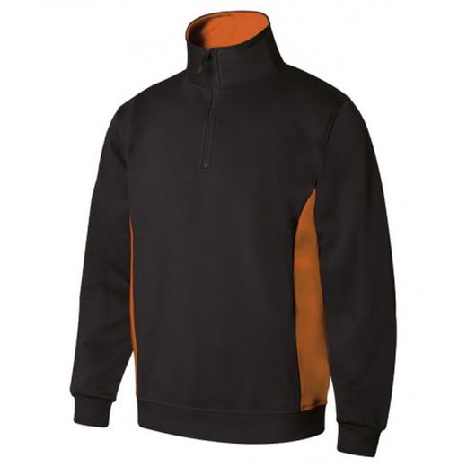 Sudadera Bicolor Con Media Cremallera Referencia 105704