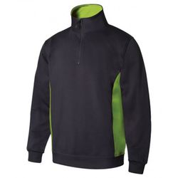 Sudadera Bicolor Con Media Cremallera Referencia 105704