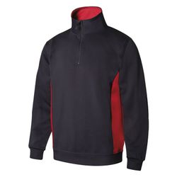 Sudadera Bicolor Con Media Cremallera Referencia 105704