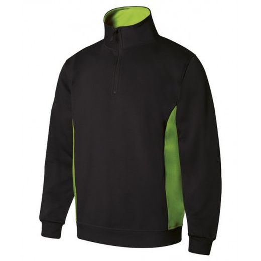 Sudadera Bicolor Con Media Cremallera Referencia 105704