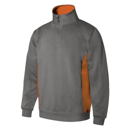 Sudadera Bicolor Con Media Cremallera Referencia 105704