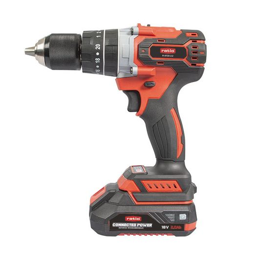 Taladro/atornillador percutor batería RATIO ProSeries R-AT20-2.2 Connected Power. Ref. 7994X413