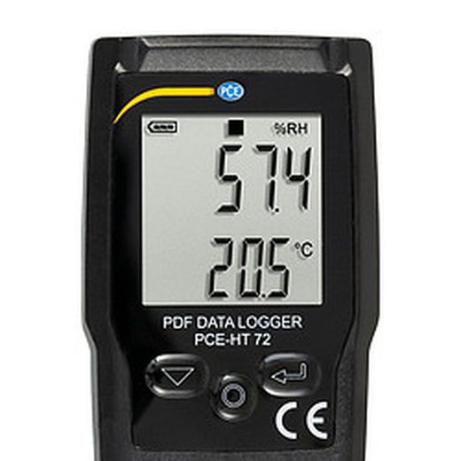 Termohigrómetro Pce-Ht 72. Registra De Temperatura Y Humedad. La Memoria Del Termohigrometro Almacena 20010 Valores, Por Lo Que Puedo Usarlo Durante Varios Meses.