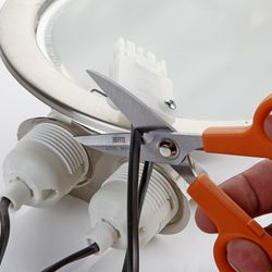 Tijera De Electricista En Acero Inoxidable ALYCO ORANGE, Referencia 108025
