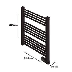 Toallero calefactor con fluido HJM Noor 500W y 750W. Referencia 9310R913-9310R914