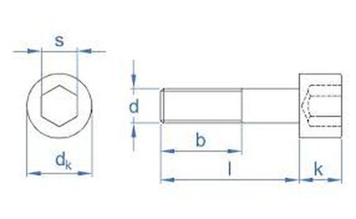 Tornillo Din 912 8.8 Cincado