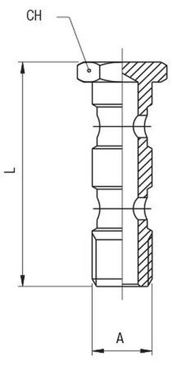 Tornillo Doble Para Racor Orientable, Referencia 55420