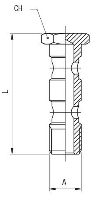 Tornillo Doble Para Racor Orientable, Referencia 55420