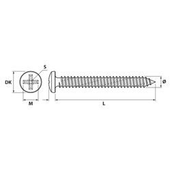 Tornillo Rosca Chapa Din 7981 Cincado