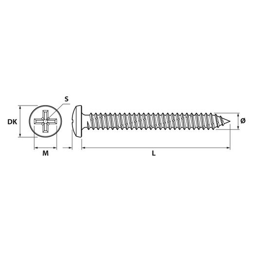 Tornillo Rosca Chapa Din 7981 Cincado