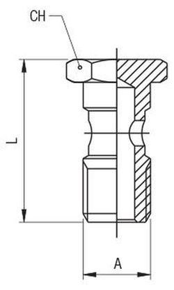 Tornillo Simple Para Racor Orientable, Referencia 55410