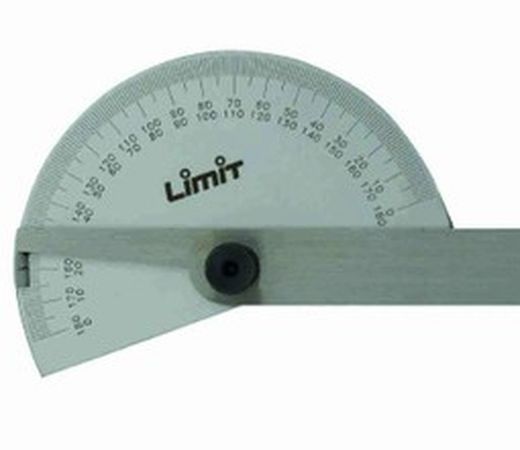 Transportador De Ángulos  Protractor 2549-Circular, Disco de 85 y Longitud de 150 Milimetros, Referencia 25490103
