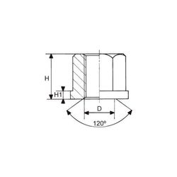 Tuerca Hexagonal Con Collar Din 6331