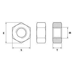 Tuerca Hexagonal Din 934 [8] Cincada