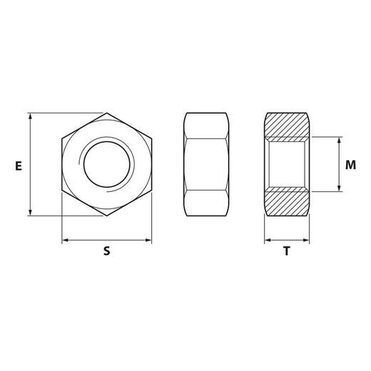 Tuerca Hexagonal Din 934 [8] Cincada