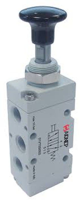 Valvula De Acionamiento Manual, 5/2 Vias Monoestable Retorno Muelle